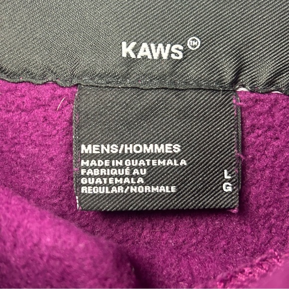 The North Face X Kaws Hoodie Adult Men Large Pink Embroidered Logo Collaboration - Picture 11 of 14